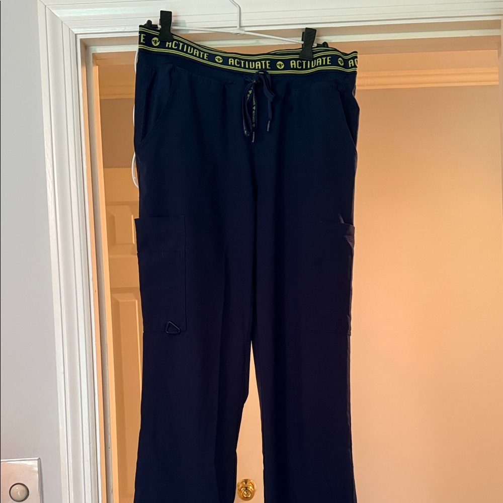 Women's MedCouture Scrub Pants- Navy, Small Tall